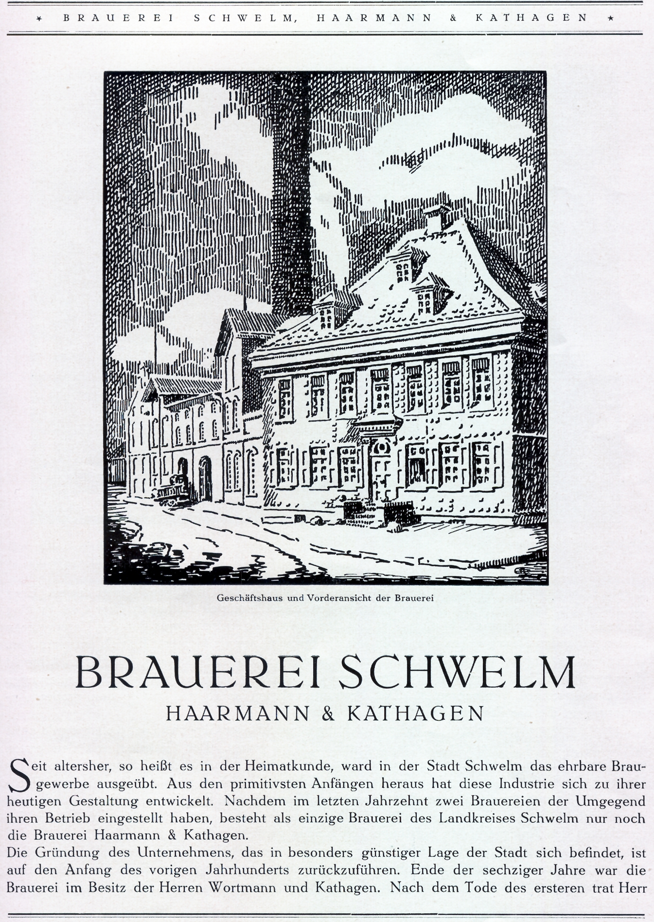 Brauerei Schwelm, Alter Stich, I